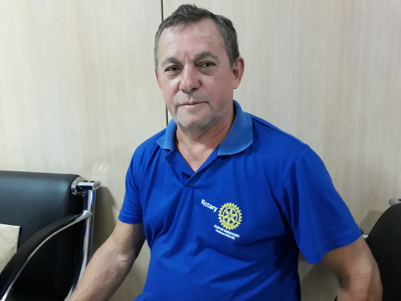 Presidente do Rotary Marataízes, Valdeci Pereira Passos